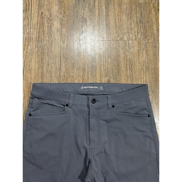 Western Rise AT Pant Mens 33 Gray Business Casual Outdoor Preppy Workwear - Picture 3 of 13